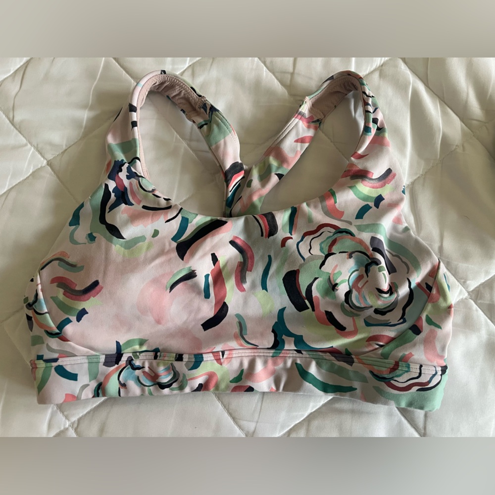 Athleta Floral Sports Bra